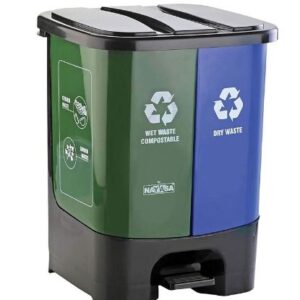 Home nayasa 2 in 1 pedal dustbin