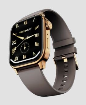 fire boltt rise bluetooth calling 47mm (1.85) & rotating crown, 123 sports smartwatch (cinnamon slate strap, free size) fire boltt rise bluetooth calling 47mm (1.85) & rotating crown, 123 sports smartwatch (cinnamon slate strap, free size)