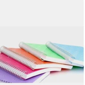 abc notebook a4 notebook plain 200 pages (multicolor, pack of 5)