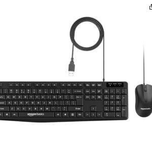 amazon basics wired keyboard and mouse combo