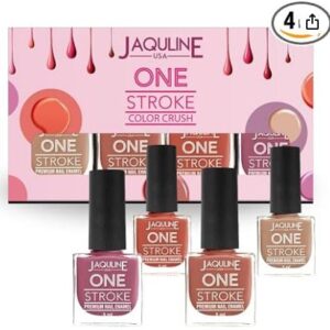 jaquline usa color crush matte finish nail paint set of 4