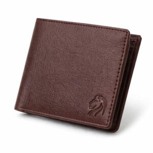 vemilio men’s vegan leather wallet with coin pocket | slim bifold wallet for men