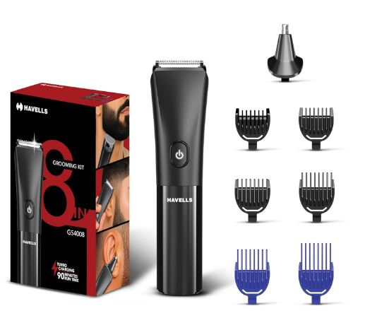 havells 8 in 1 grooming kit |2 in 1 special blade|nose & ear attachment|4 beard & 2 hair combs havells 8 in 1 grooming kit |2 in 1 special blade|nose & ear attachment|4 beard & 2 hair combs
