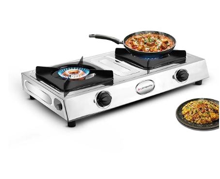 longway stellar stainless steel top, 2 burner manual ignition stainless steel gas stove longway stellar stainless steel top, 2 burner manual ignition stainless steel gas stove