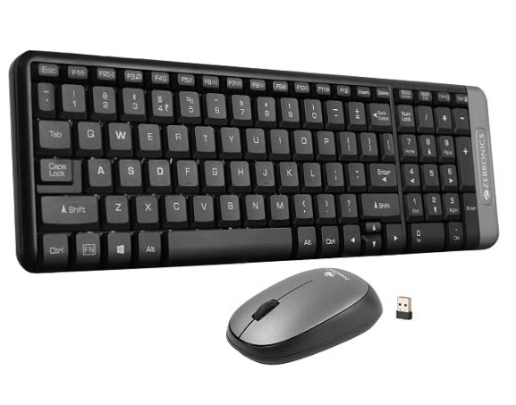 zebronics companion 104 2.4ghz wireless keyboard & mouse combo zebronics companion 104 2.4ghz wireless keyboard & mouse combo