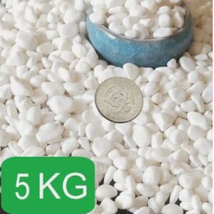 Home afast 5 kg polished white pebble for aquarium